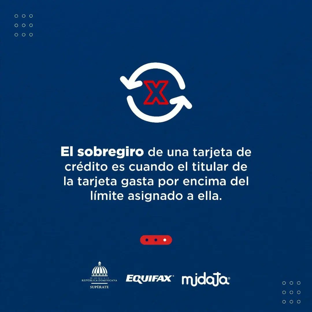 SuperateRDO's tweet photo. ⚠️ ¡Ten cuidado! ⚠️ Usar el sobregiro de tu tarjeta de crédito puede afectar negativamente tu historial crediticio. #EducaciónFinanciera #MiData https://t.co/OJ7txF3yUh
