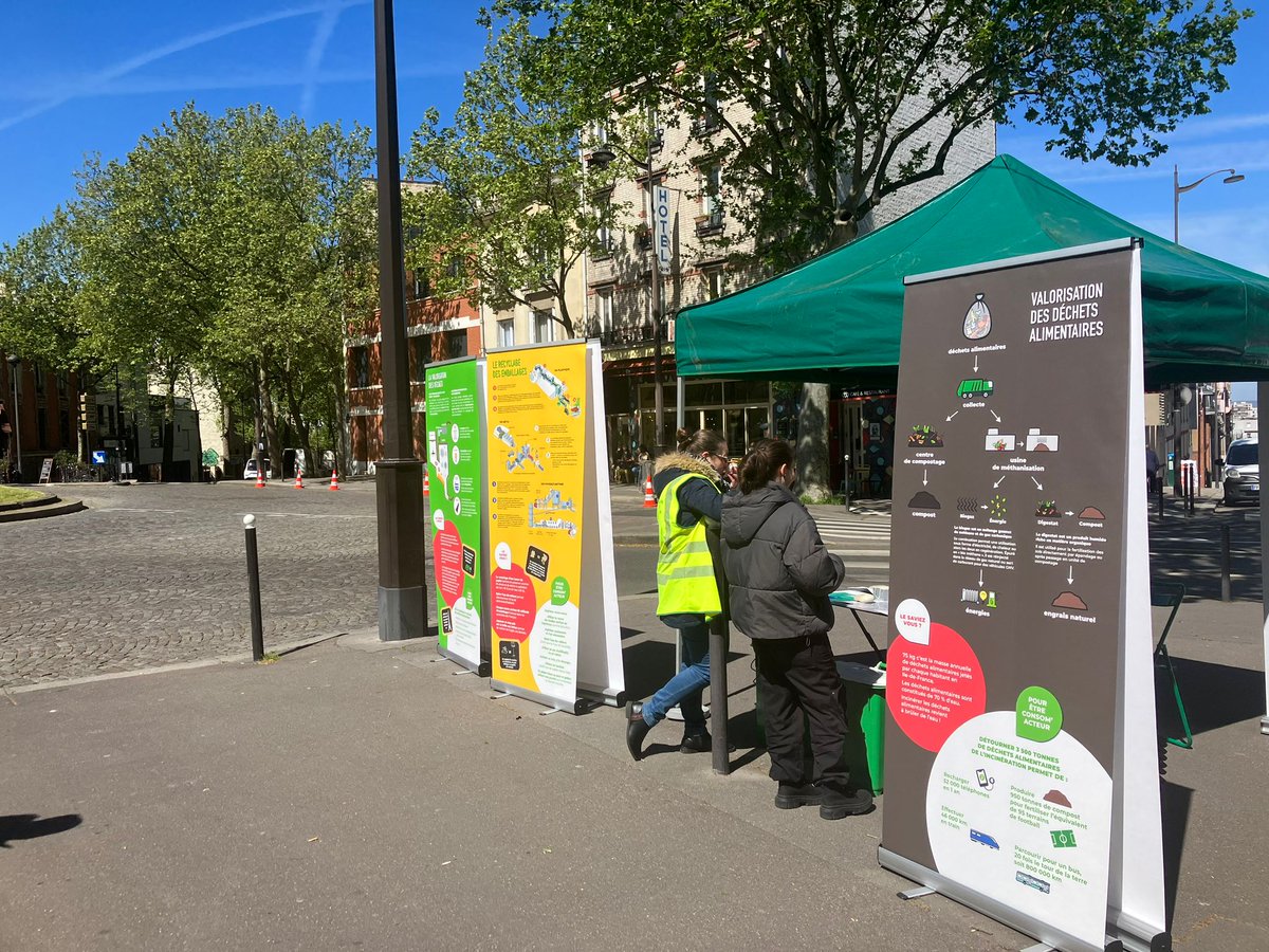 🧹 Opération 100% Propreté : cette semaine, c'est au tour du quartier Rhin & Danube ! Avec aujourd'hui la présence de la @CieDebrouille présente pour sensibiliser sur le tri des déchets et la santé environnementale.