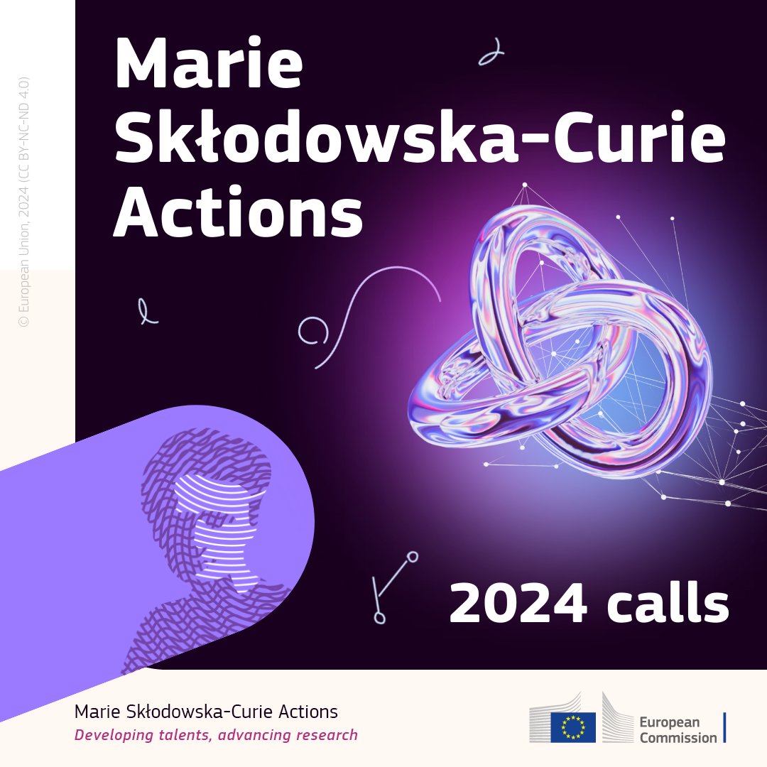 ❗️Just announced: €1.25 billion from @HorizonEU in the 2024 @MSCActions calls! 🇪🇺 This will support 🟣 Thousands of researchers 🟣 Doctoral and postdoctoral programmes 🟣 Collaborative research projects More info ➡️europa.eu/!6rhQWG Apply today!