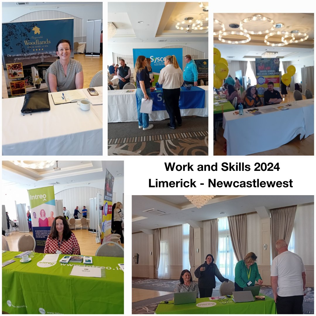 🔎 Some images of the local #Employers at the Newcastlewest job fair today. Some of which includes 
@syscoireland, @MrPriceIre, @WoodlandsHouse, etc.

#workandskills2024