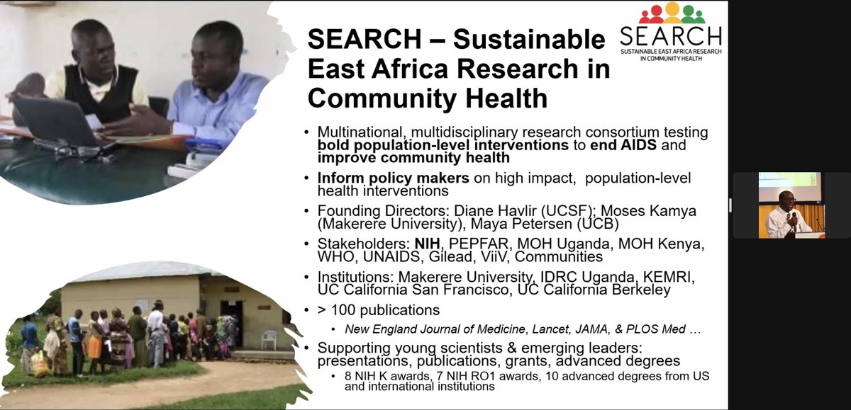 As we kick-off today's webinar disccusing results from the SEARCH study, <a href="/ProfKamya/">Prof. Moses R. Kamya</a> shares a breakdown of the SEARCH consortium including its mission, founding directors, stakeholders, and sponsored institutions. Check out more here!
