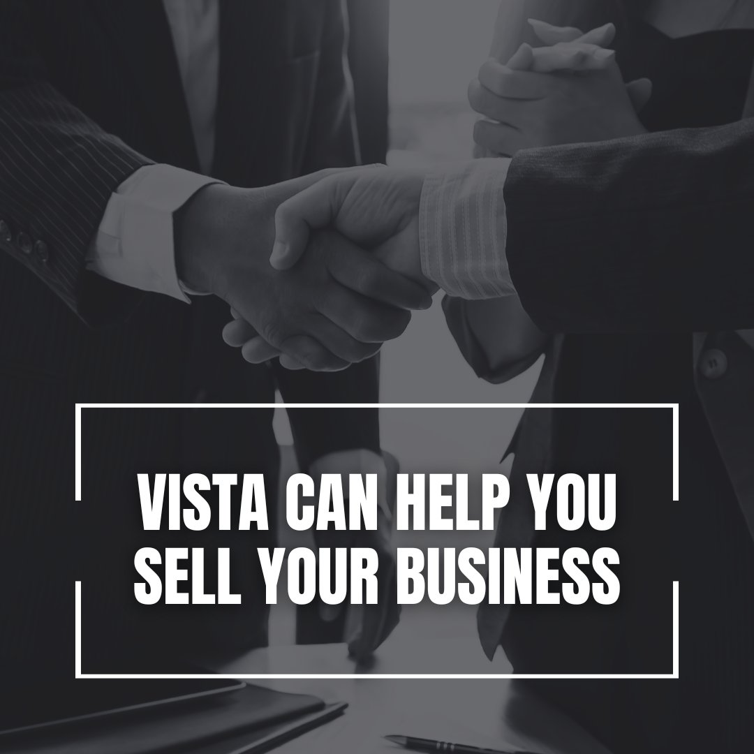 Vista specializes in helping business owners sell their business. Our process is designed to get you maximum value for your business and sell it in a timely manner.

#business #businessowner #sell #sellyourbusiness #it #cybersec #MSP #managedservices #Tech #technology #HVAC