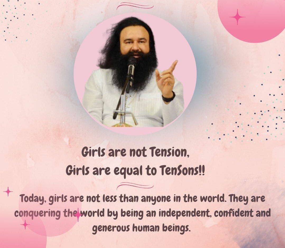 Equality is seen rarely in case of girls Dera Sacha Sauda start many initiatives to improve the condition.Saint Dr MSG Insan said, lineage can forward with girl, training of self defence make them stronger. Shahi Betiyan won many medals and set an example.
#बेटा_बेटी_एक_समान