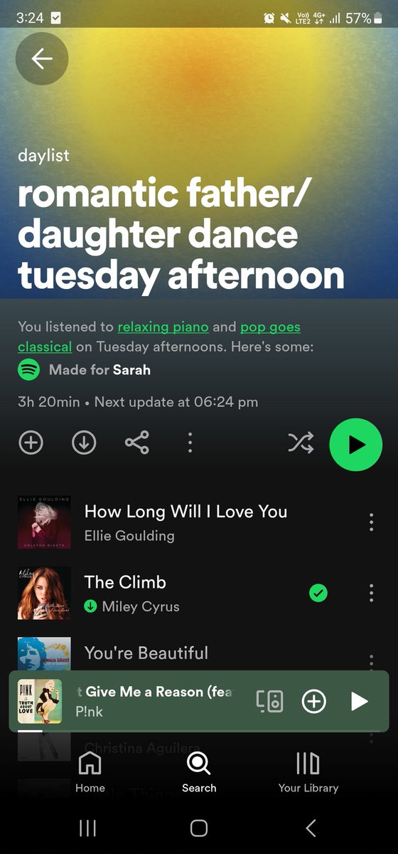SarahPorter17's tweet photo. I have a bit of an issue with my recommended @Spotify play list....why is the word romantic in this sentence 🙈 https://t.co/IQTCFg9Ipd