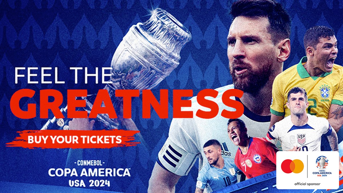 CONMEBOL COPA America 2024 will be held in 14 cities in the U.S this summer. From April 23rd – April 30th, Citi® Mastercard® cardmembers have exclusive access to preferred tickets! Learn more & purchase your tickets HERE: on.citi/4b8WTh4