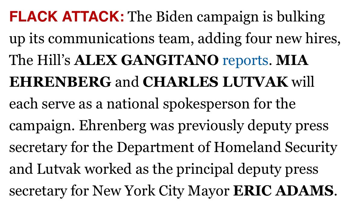 Some (belated) professional news to share 📣 I’m so excited to have joined the Biden-Harris campaign as a National Spokesperson! The stakes of this election couldn’t be higher, thrilled to be back on the trail to help #FinishTheJob