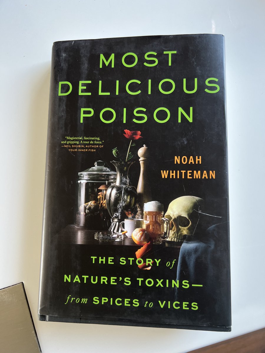 Got my personal copy of the 'Most Delicious Poison' by @NKWhiteman. This masterpiece delves into the fascinating #naturalproducts of #plants/#fungi/#microbes and explores how animals have adapted to combat them. Can't wait to dive into its pages #coevolution #plantinteraction