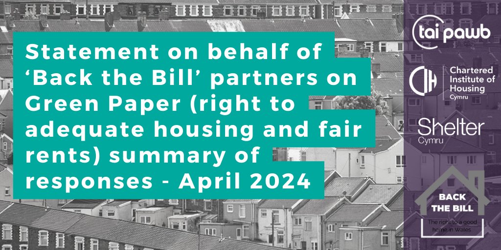 'It remains our position that a right to adequate housing and fair rents should be considered separately at White Paper stage... in order that the concept of a right to adequate housing can be fully explored.' ow.ly/oUfA50Rm6zR @ShelterCymru @CIHCymru