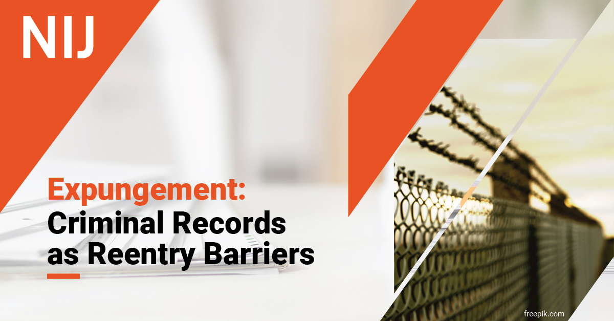 OJPNIJ's tweet photo. Expunging a criminal record can help open the door to a second chance. But even where the law and the justice system allow a degree of record clearing, barriers persist. Learn about barriers to and impact of #expungement: https://t.co/6AHDCirJIH #SecondChanceMonth #ReentryWeek https://t.co/RCkpJX0MQF