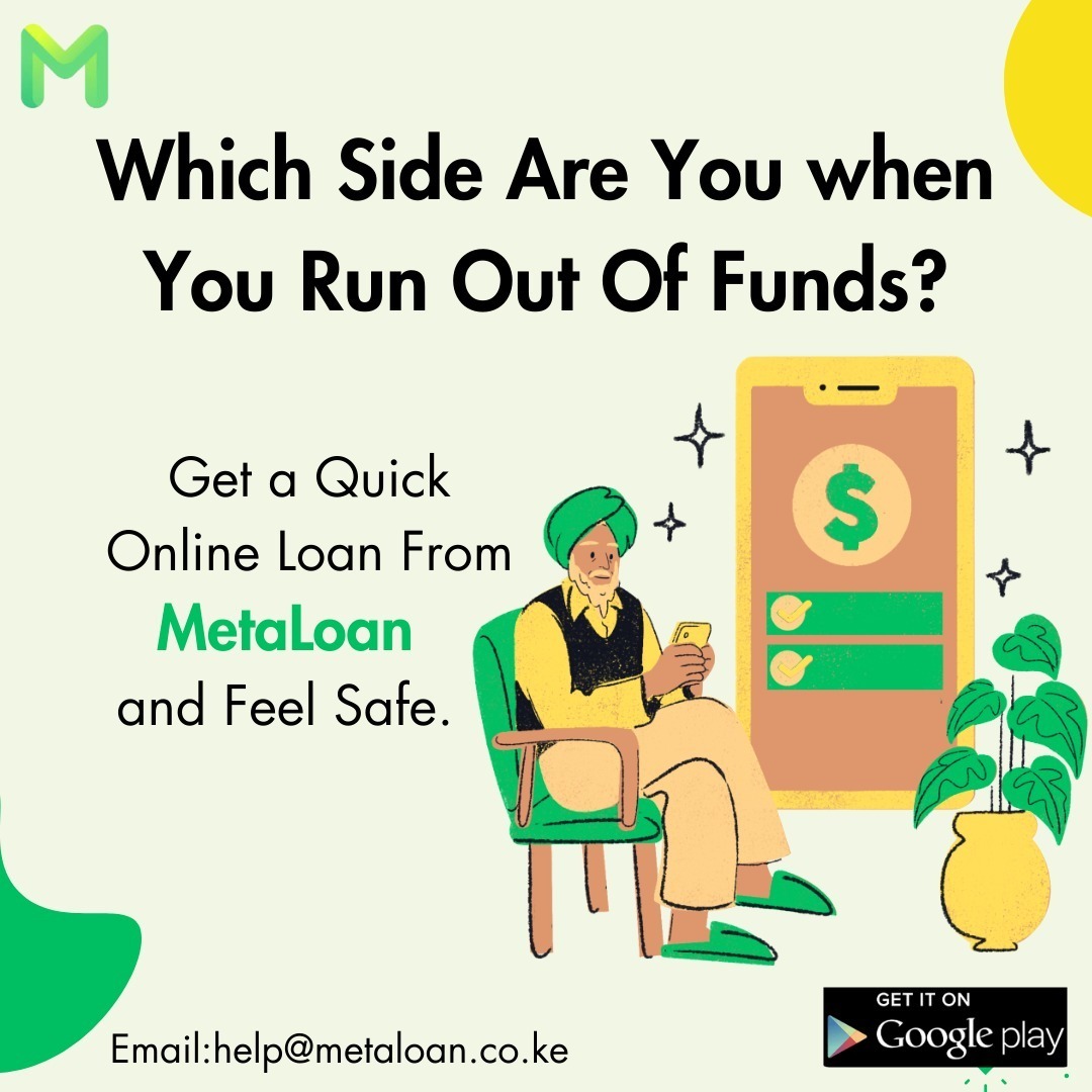 metaloankenya's tweet photo. Don’t be the type 1 person, stay calm and apply for a loan on the #Metaloan App. 
Download the #Metaloan App on Google Play and borrow up to ksh 50,000 Today. #FidelOdinga #Governor #SakajaThindigua #Saweetie #KDFchoppers #DandG #JoelOgolla #MosesKuria https://t.co/3KycnwMKC1