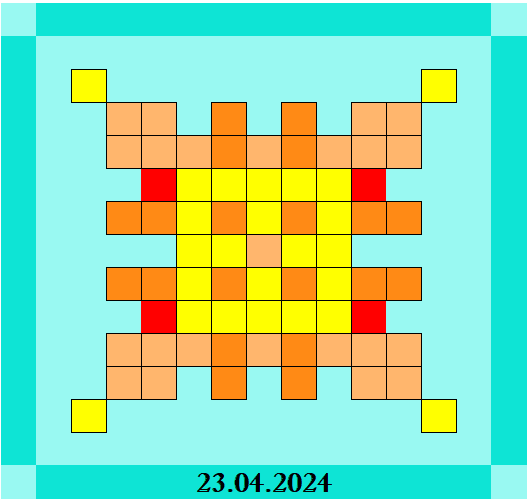 Four color pattern for 23.04.2024