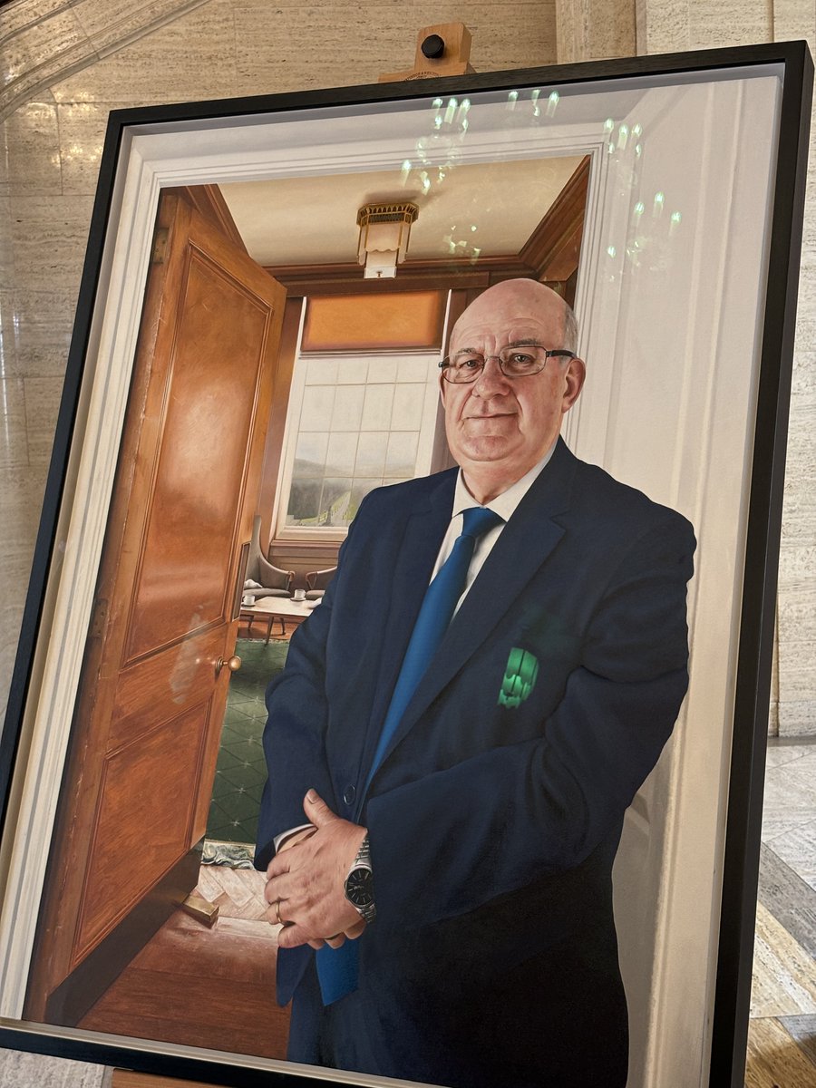 Party colleagues joined Assembly staff, family and friends today at the unveiling of the official portrait of Lord Hay - marking his service of nearly 7 1/2 years as Speaker of the NI Assembly.