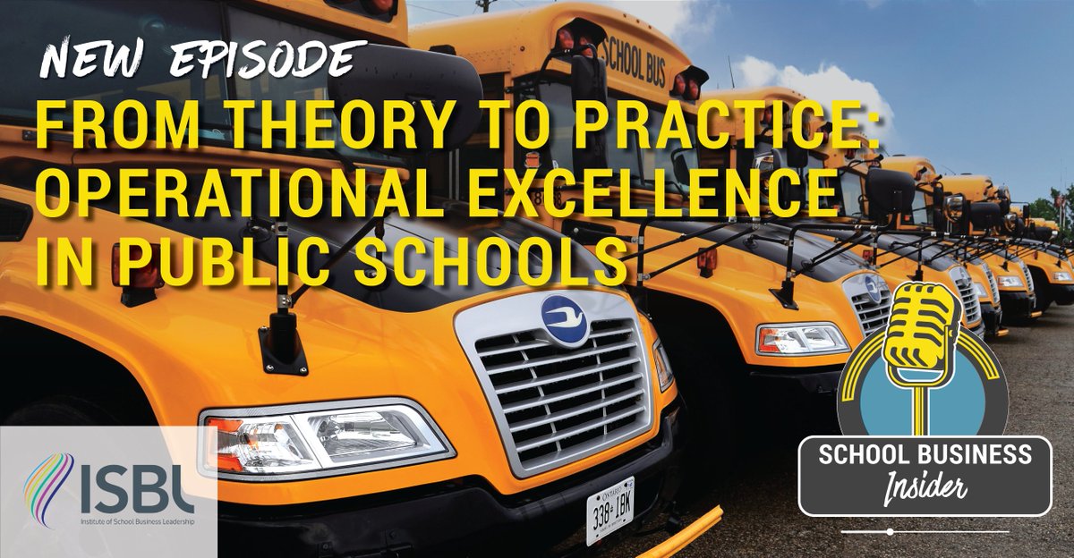 Listen to this week's episode of the @sbinsiderpod for an in-depth conversation on how operational excellence can improve educational outcomes for organizations and individuals! Start listening here: podcasts.apple.com/us/podcast/sch…