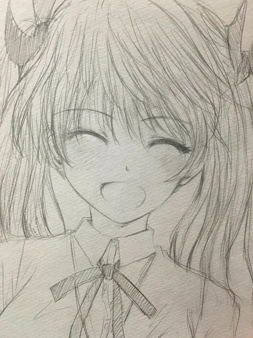 昔はずっとアナログで落書きしてました… 