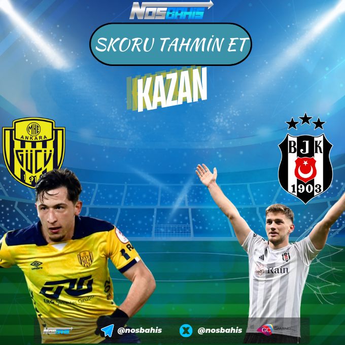 nosbahis's tweet photo. 🎁SKORU TAHMİN ET KAZAN!

⚽️ Ankaragücü &amp; Beşiktaş

🖥 Karşılaşma sonucunu doğru tahmin et 50 Freebet Kazan!

🛑Twitter hesabımızı TAKİP ET yorum'a 3 arkadaşını etiketle ve SKORU TAHMİN ET!

🕞 20:25 Son katılım saati.
#nosbahis https://t.co/5MUAAwXWxi