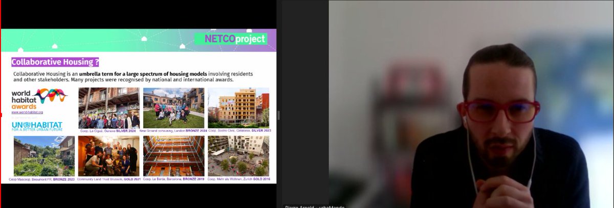 NETCOproject's tweet photo. 🏠 What is (and what is not) #CollaborativeHousing for NETCO?
Pierre Arnold from @urbaMonde shares our vision and the importance of this model to transform the urban environment and make the #RightToHousing effective. https://t.co/NYMSAj9Ic7