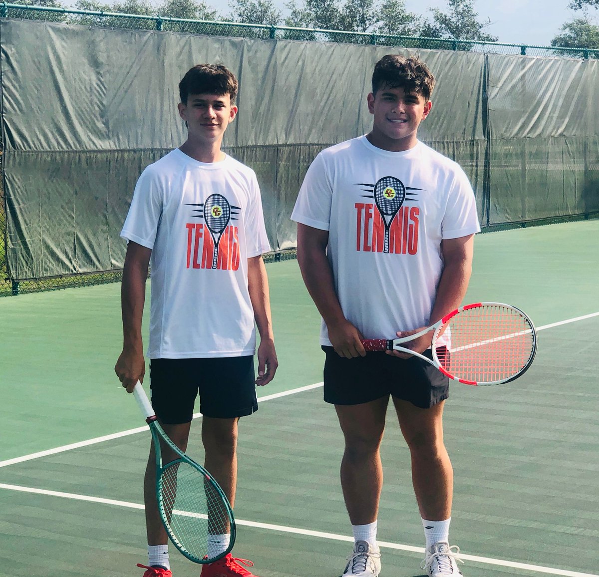 Dom and Drake are taking the court to battle in the DISTRICT CHAMPIONSHIP MATCH! Go get em boys!! #ChampionMindset