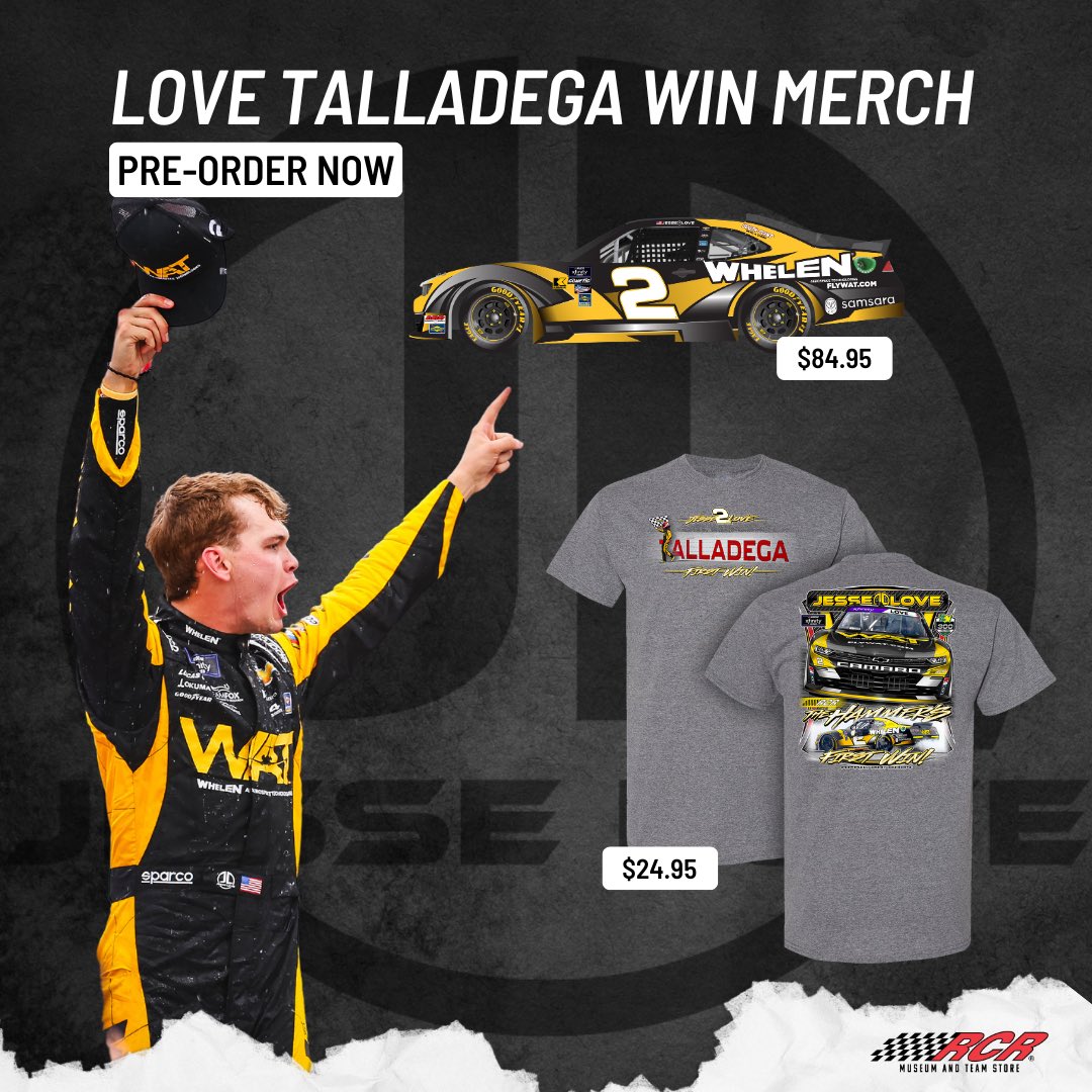 Who else LOVEs to see new win merch? Shop: store.rcrracing.com