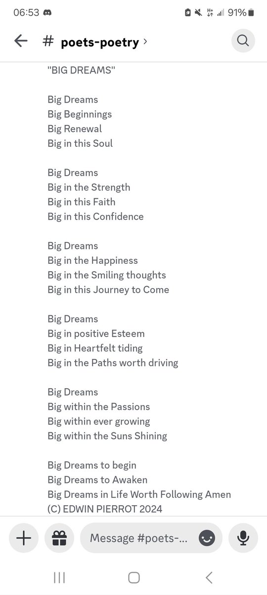 'BIG DREAMS'

#Poetry #Poem #Songwriting #CountryMusic #Inspiration #Motivation #TuesdayMotivation #GoodMorning #MorningsBest #MorningsWaking #MorningsTrail #BelieveInYourself #BeYourself #BeYou #BelieveYouCan