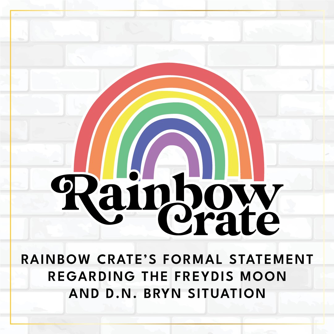 rainbowcrate's tweet photo. Hello everyone. Our statement can be viewed here:
https://t.co/MF3zlGhUvC

Or by following the link in our linktree.

Comments have been limited on posts regarding this announcement. https://t.co/Pdfi2qo6XR