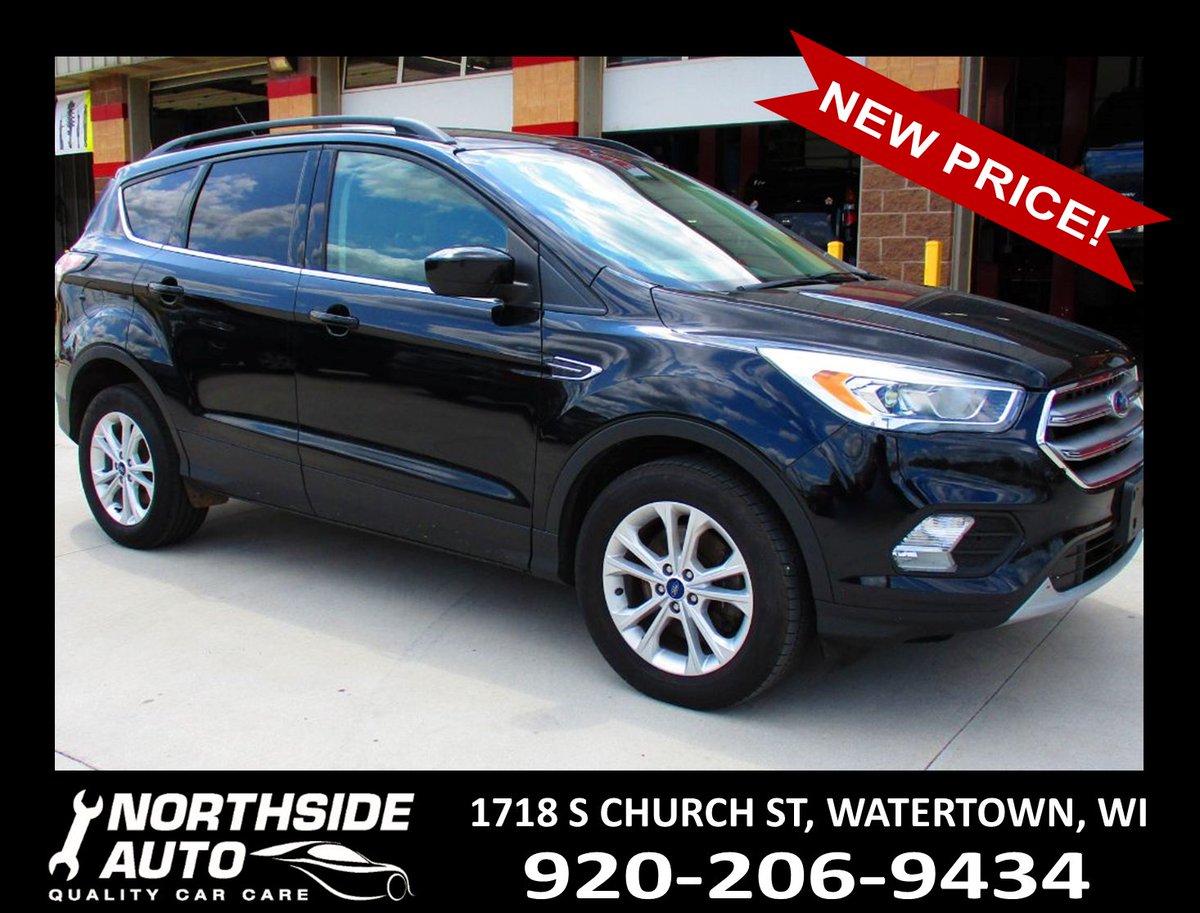 NEW PRICE! Nice #Preowned 2017 #FordEscape SE with great features including 4WD, back-up camera, heated seats, satellite radio, and remanned transmission with warranty! Call/text John at 920-210-3773 for more info. Asking $10,985 and you can drive it home today! #WatertownWI