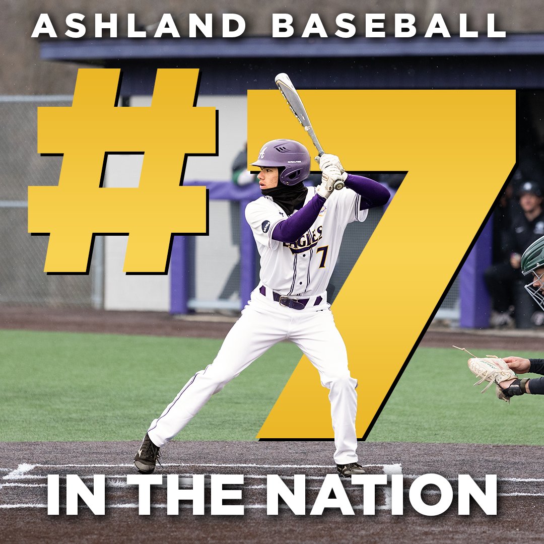 Baseball has moved up to #⃣7⃣ in the latest <a href="/ABCA1945/">ABCA</a> Coaches Poll!

📎 goashlandeagles.com/news/2024/4/23…