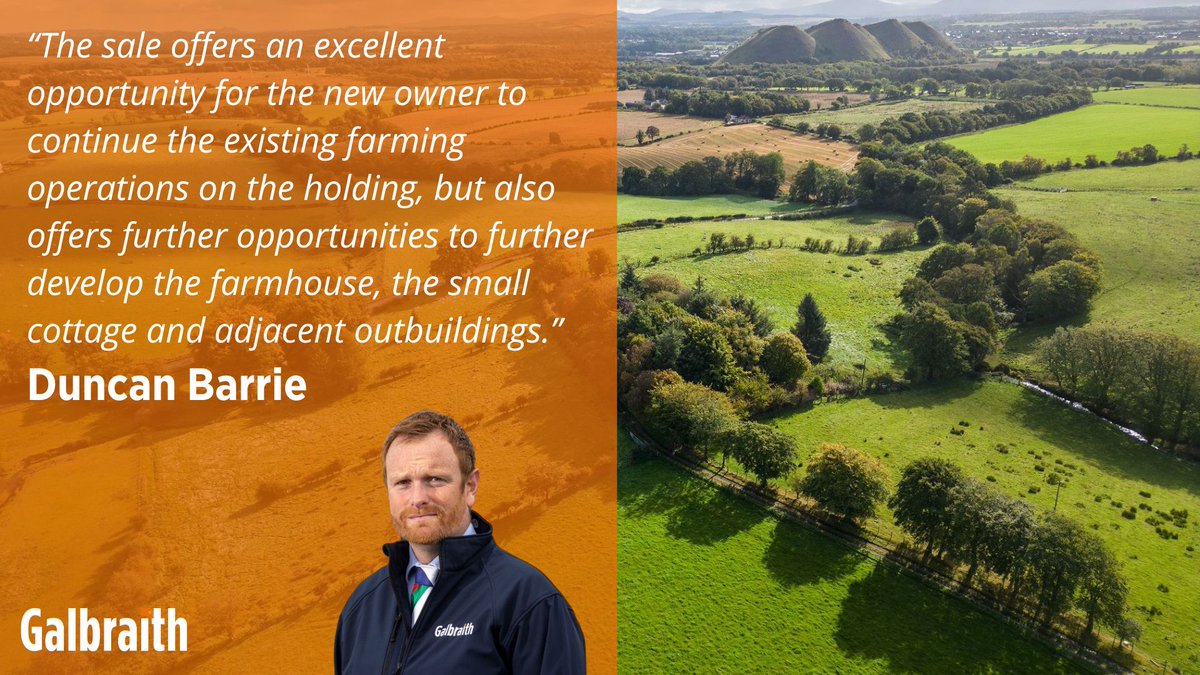 Property News🕒 | Galbraith is bringing to the market an attractive livestock farm with development potential in rural West Lothian. Duncan Barrie gives an insight into this attractive amenity farm in West Lothian 📲 loom.ly/DUeqLbg #Galbraith | @Galbraith_STG