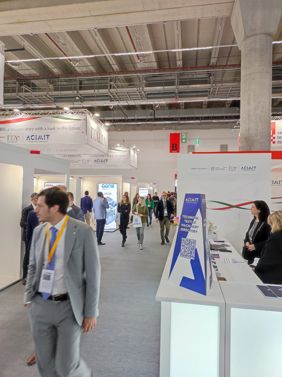 ACIMIT_info's tweet image. First day at #techtextil2024 ! Continue to visit us at Italian pavillon HALL 12.0!