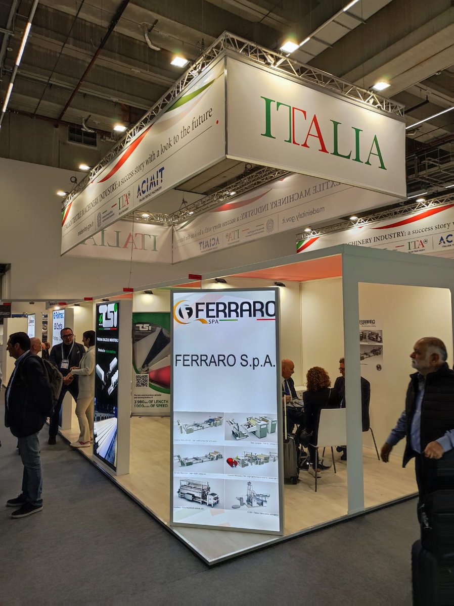 ACIMIT_info's tweet image. First day at #techtextil2024 ! Continue to visit us at Italian pavillon HALL 12.0!