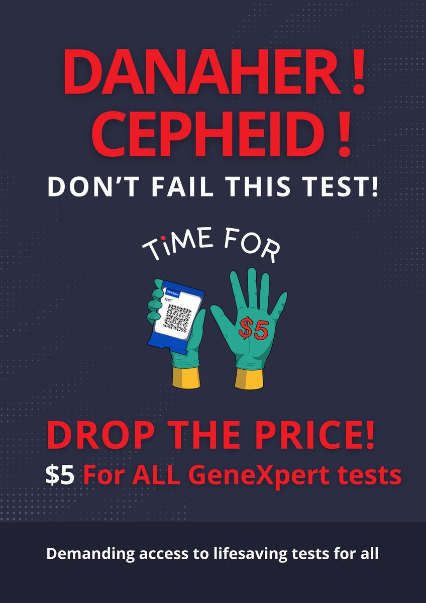 Danaher's President said today while releasing its 2024 quarterly earning: '... and believe we continued to gain market share in our molecular diagnostics business at Cepheid.' May be now is the time to drop the price for molecular GeneXpert test. #PeopleOverProfits @DanaherCorp