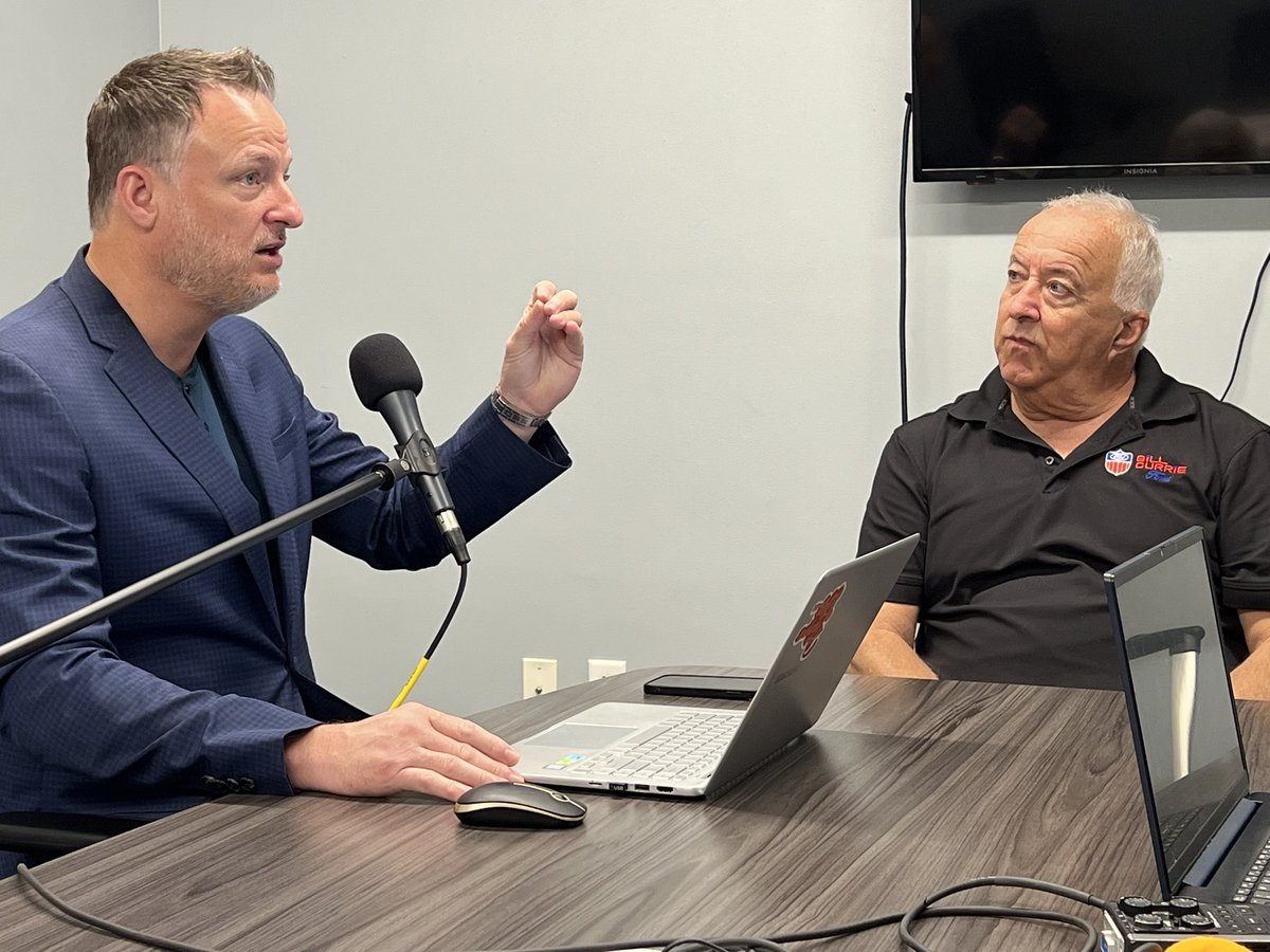 At @BillCurrieTampa ready to record Sean Sullivan’s annual draft special for JoeBucsFan.com. Sean is already in overdrive. Sage of Tampa Bay sports Ira Kaufman (@IKaufman76) paying rapt attention.