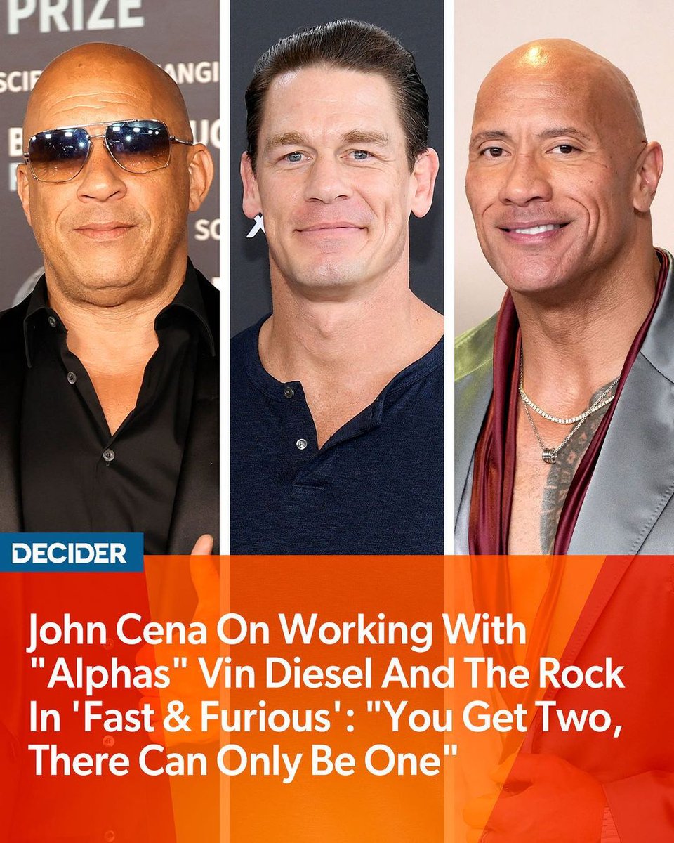 How many alphas are too many alphas? Asking for a friend! 👀

Credits - @Decidercom

#Johncena #VinDiesel #TheRock #DwayneJohnson #FastAndFurious #Alphas #MoviesNow #Hollywood #HollywoodNews #NewsReport