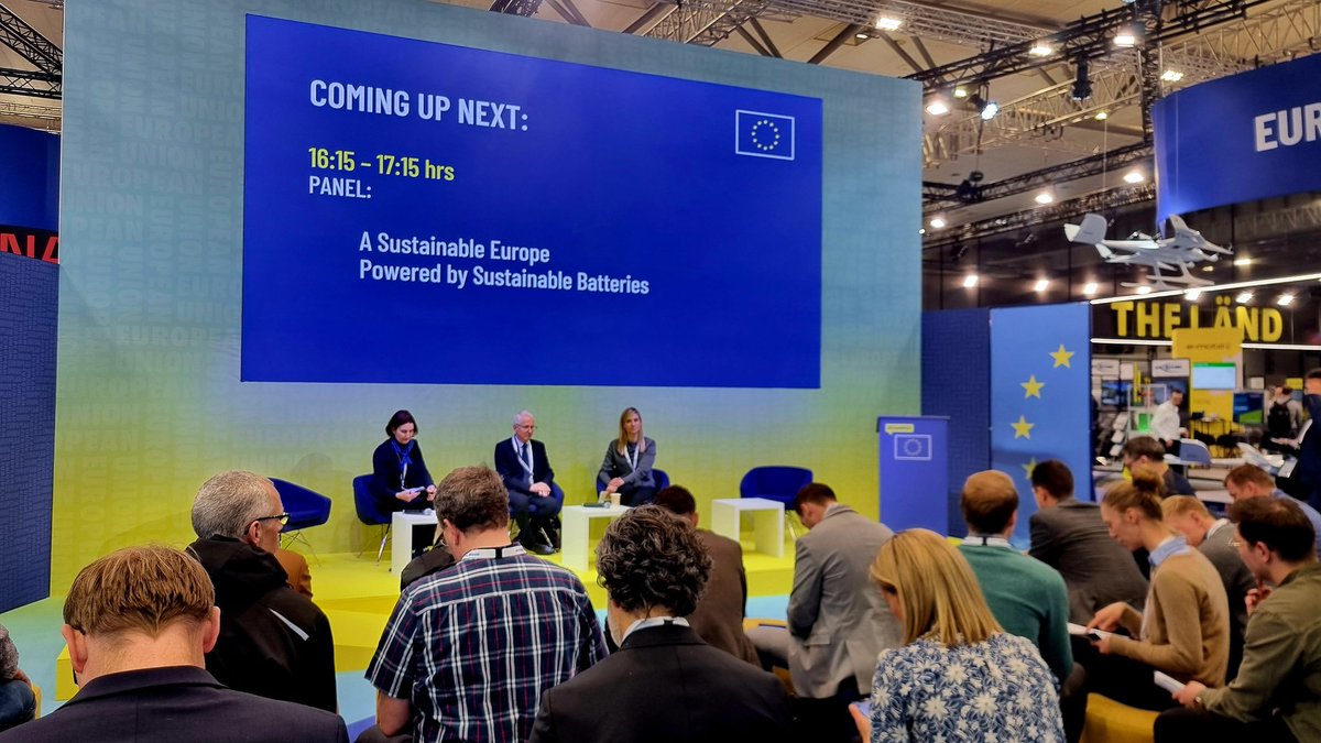 Katarzyna Wolos (@katarzynawolos) on Twitter photo "A Sustainable Europe Powered by Sustainable Batteries" session is about to start at #EUatHM24 in Hall 12 <a href="/hannover_messe/">HANNOVER MESSE</a> #HM24
#batteries
Follow online energy.ec.europa.eu/events/eu-ener… "A Sustainable Europe Powered by Sustainable Batteries" session is about to start at #EUatHM24 in Hall 12 <a href="/hannover_messe/">HANNOVER MESSE</a> #HM24
#batteries
Follow online energy.ec.europa.eu/events/eu-ener…