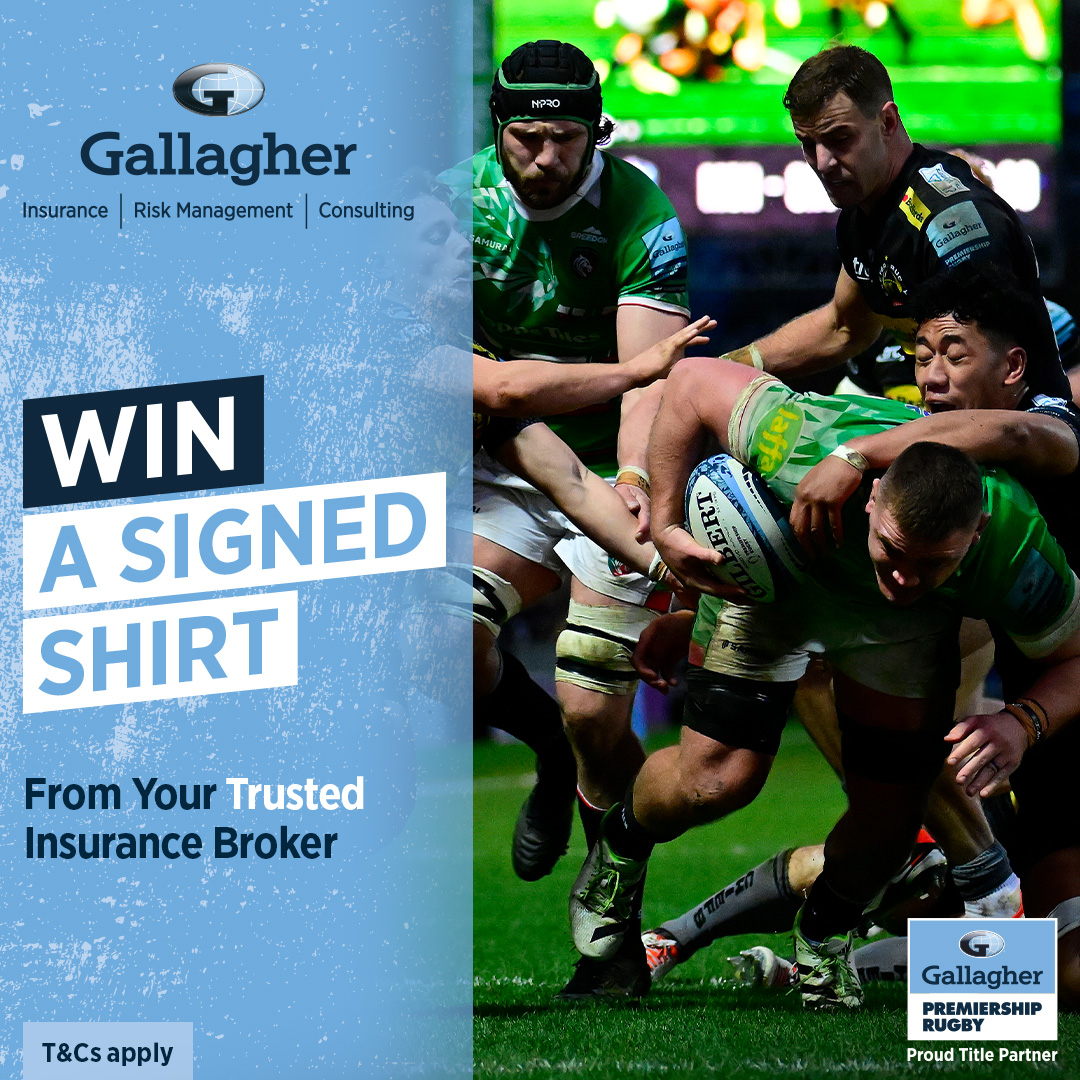 Be in with a chance to win a signed shirt from your favourite club, courtesy of @GallagherUK! Enter 👉 PremiershipRugby.com/content/gallag… 18+, UK residents only, T&Cs apply 📱 PremiershipRugby.com/content/win-a-… Competition ends at 23:59 on April 30.