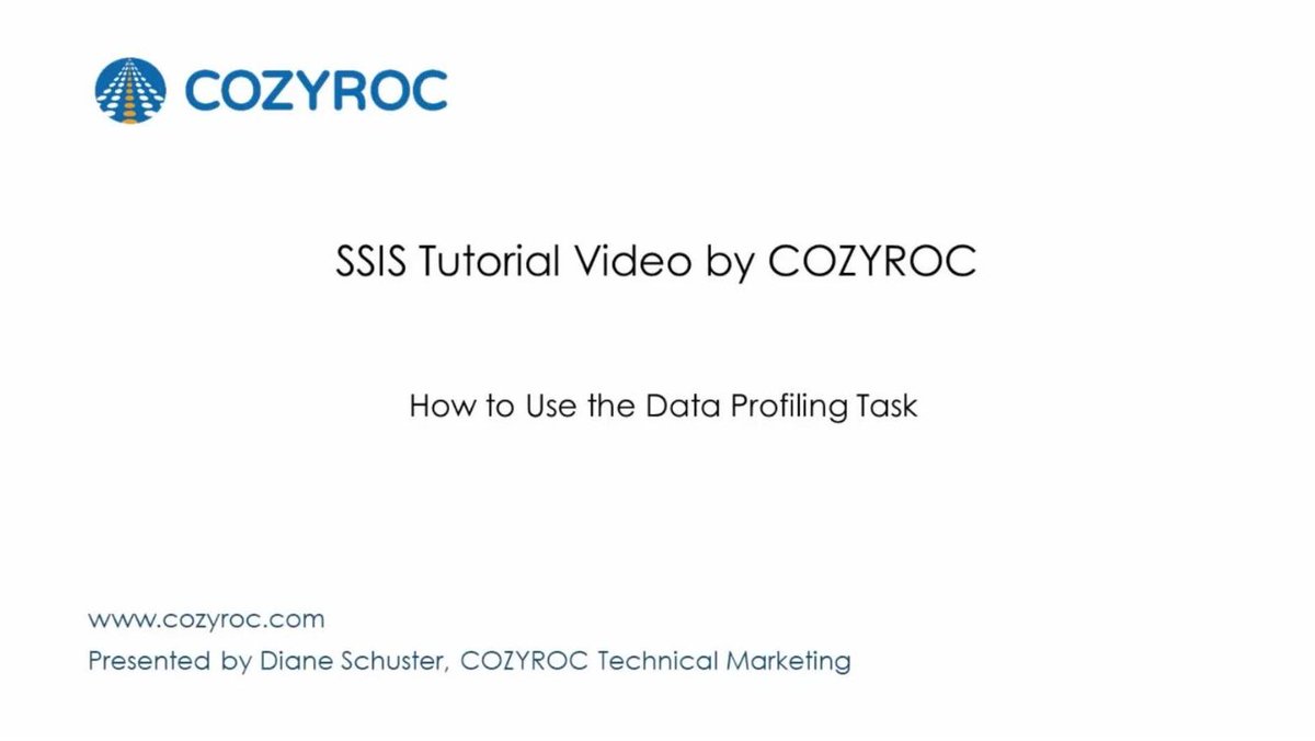CozyRoc's tweet image. How to use the Data Profiling Task  youtube.com/watch?v=wBEgZe… #SSIS video tutorial by COZYROC
#SSIStutorials #LearnSSIS #DataProfilingTask #ETL #COZYROC