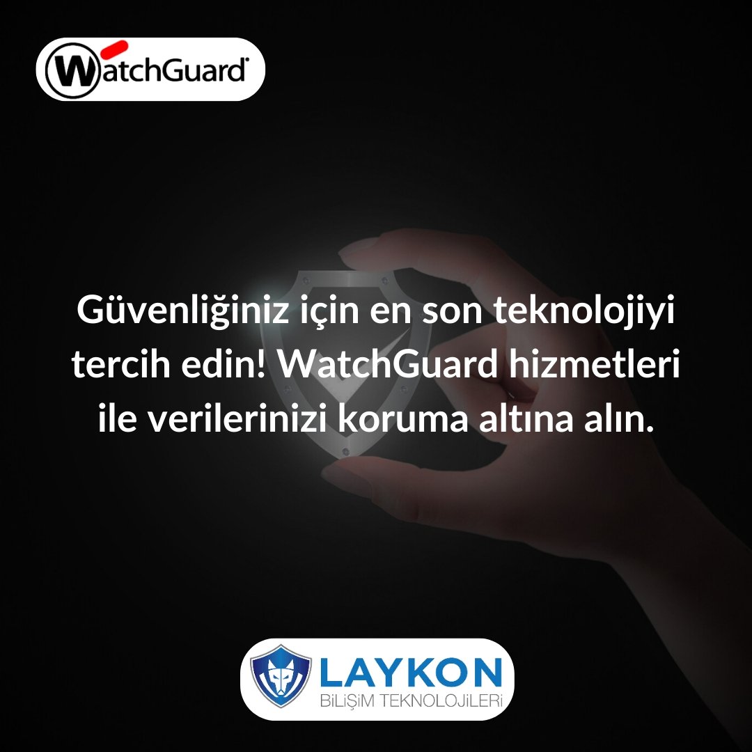 WatchGuard ile işletmenizin her alanını koruyacak özelleştirilebilir güvenlik çözümleri sunuyoruz. laykon.com/watchguard/ #laykon #watchGuard #güvenlikçözümleri #sibergüvenlik #firewall