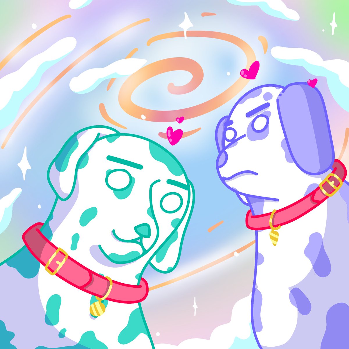 Gm colorful friend 🌈😻🌻 btw warnah just drop somethink new art on @LovePowerCoin market place 🤩 

“Dalmatian Love”
Price 6 $LOVE
(1/1)

Link :
lpm.is/nft/0xb0A5818c…

#LoveSupports #LovePowerCoin #LPC