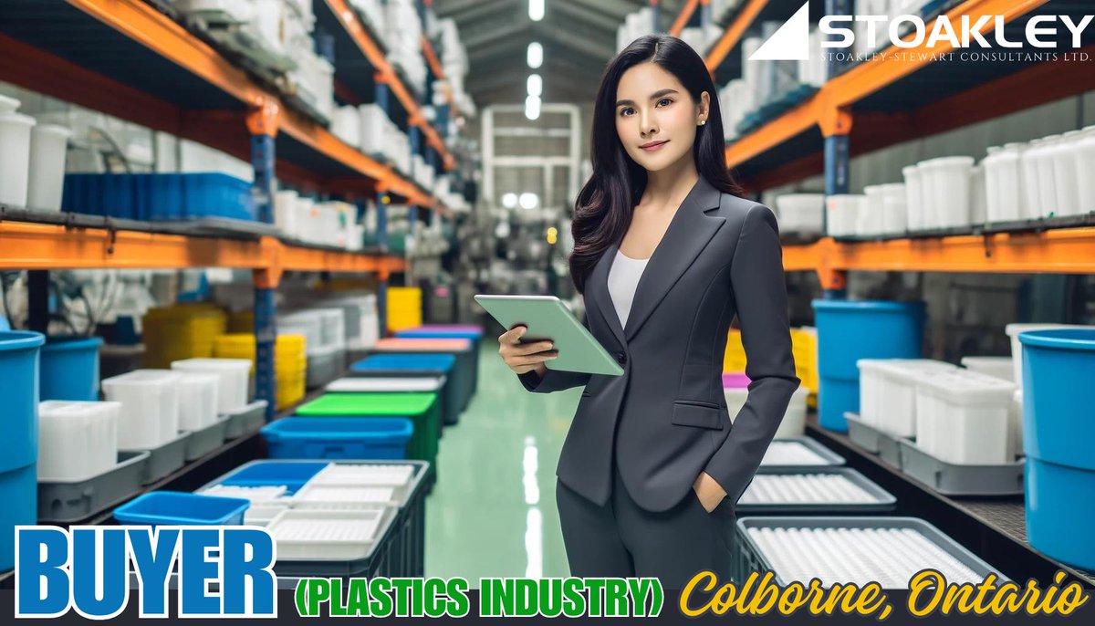 stoakleystewart's tweet image. stoakley.com/job/buyer-7/ Our client, seeking a #Buyer in #Colborne, ON, is a storied organization within both the distribution and manufacturing markets. Do you have buyer experience in manufacturing or #plastics? APPLY TODAY! 

A competitive salary + solid benefits await you 💪