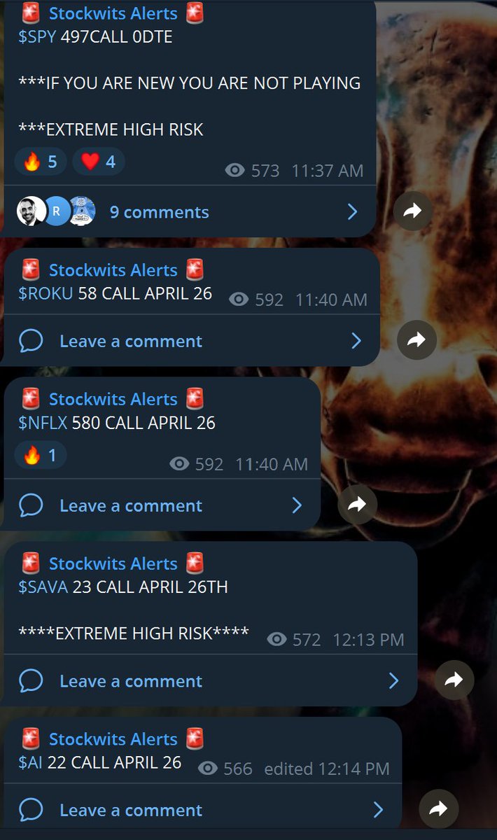 mikalche's tweet photo. BANGER START TO THE WEEK!  FREE TRIAL ENDS TONIGHT! DOWNLOAD TELEGRAM AND CLICK HERE https://t.co/ZIrZ1Q7Yo3 TO JOIN

$SPY 497C OVER 500%
$SE 62C IN THE MONEY
$JD 26.50C IN THE MONEY
$AMD 150C IN THE MONEY
$PDD 118C IN THE MONEY
$SMCI 750C
$NVDA 800C IN THE MONEY
$TSM 130C IN THE MONEY
$COIN 230C IN THE MONEY
$AVGO 1250C
$DDOG 125C
$BIDU 98C IN THE MONEY
$WFC 62C IN THE MONEY
$BAC 38C IN THE MONEY
$NFLX 580C
$ROKU 58C IN THE MONEY
$AI 22C INT HE MONEY