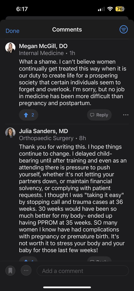 I’m HERE for the solidarity & support on @mdmdaware’s AMAZING article on how pregnant female trainees are treated in medicine 👏🏽👏🏽

So empowering to see from these #WomenInMedicine. Keep speaking up!

#WomenEmpowerment @AMWADoctors #MedTwitter
