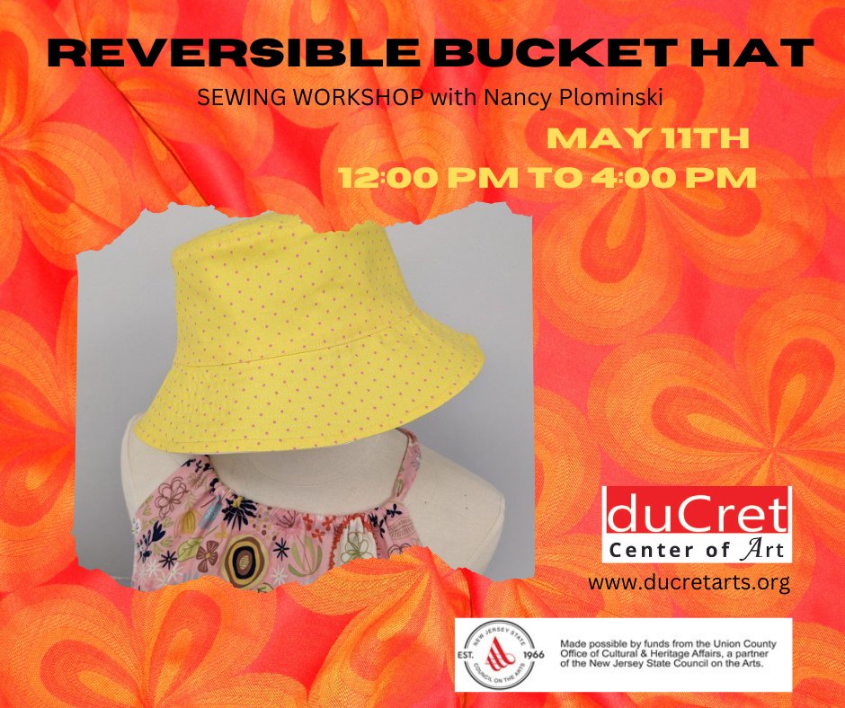 #art #craft #artcenter #ducret #workshop #sewing #buckethat #creative #thingstodo #skill #craftscene #plainfieldnj