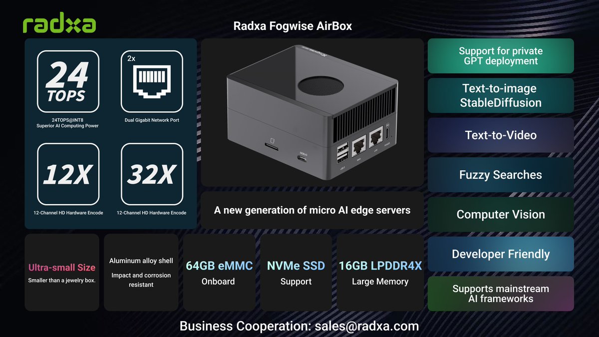 Radxa Fogwise Airbox is taking orders now: arace.tech/products/radxa… youtu.be/iVj5nRRsacc