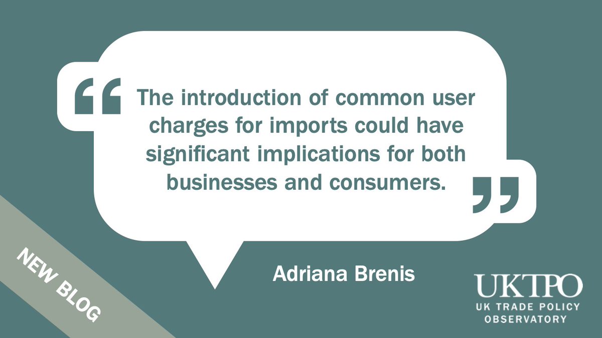 📢New blog by @Adriana_Brenis1 offers insight into UK border dynamics and the implementation of common user charges. ➡️Read more: blogs.sussex.ac.uk/uktpo/2024/04/… #UKtrade #TradePolicy #research
