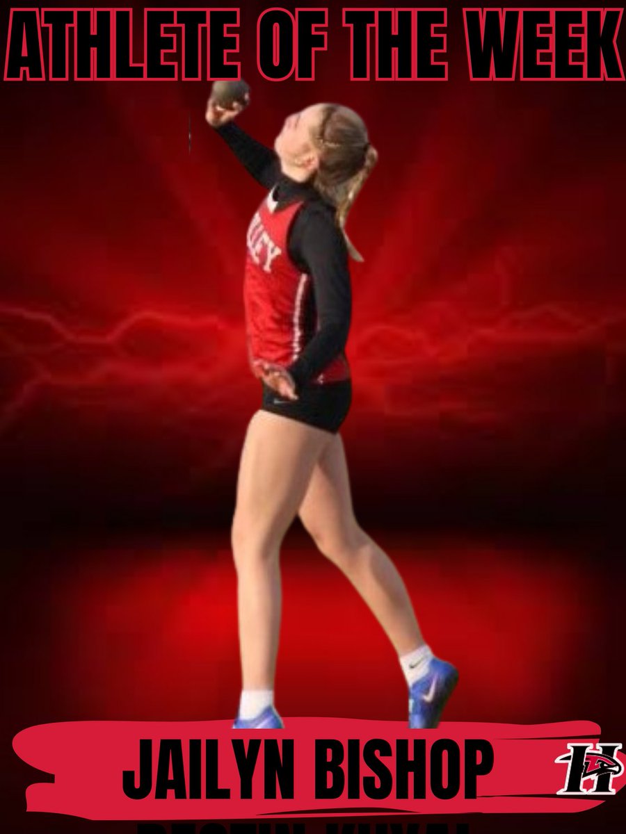 Breaking records and making history! 🏆 Excited to announce that Jailyn has shattered the shot put school record! 🥇👏 Way to go! 🌟