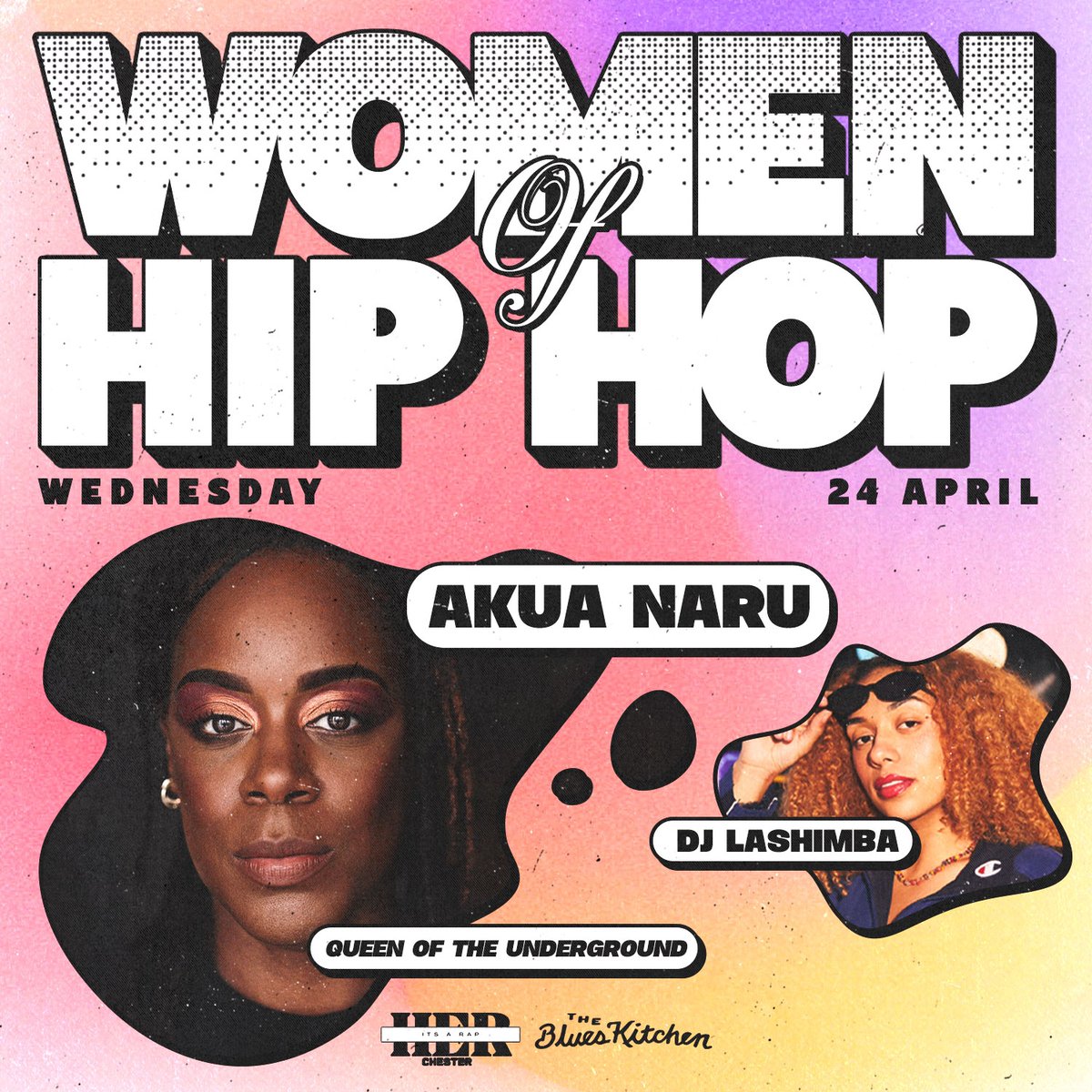 Don't miss Women of Hip Hop: Akua Naru (@akuanaru) & DJ Lashimba at The Blues Kitchen (@TheBluesKitchen) Wednesday 24th April 2024! ✨ Get your tickets here: bit.ly/3xHGMIY