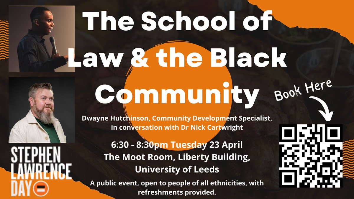 I'm looking forward to sharing a stage with @AccomplishBCEL and welcoming the local community, colleagues and students to our event this evening to @Law_Leeds to mark @sldayfdn day