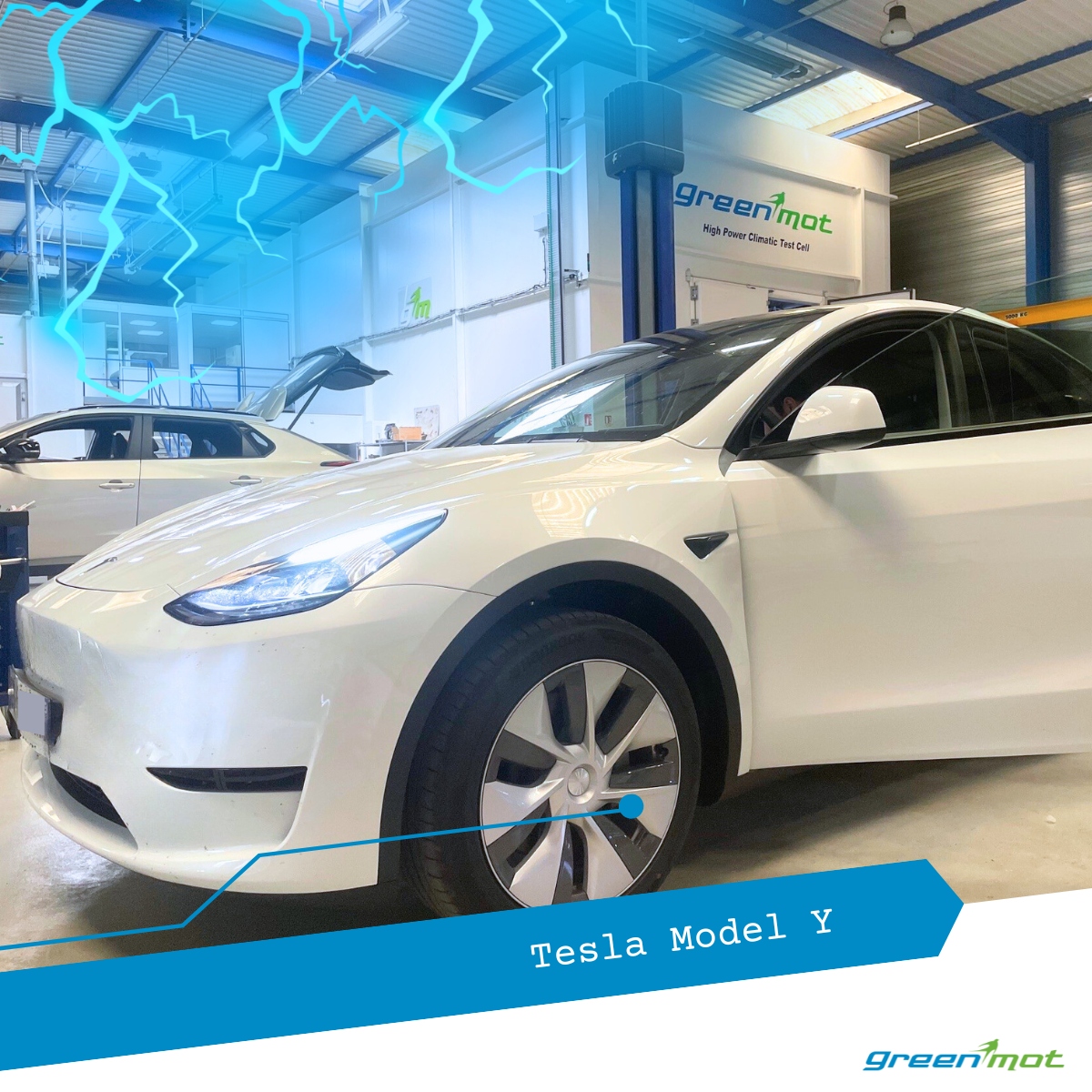 📣 🆕 Elle est là ! La TESLA Modèle Y vient d'arriver chez GREENMOT ! Efficacité du e-Powertrain ? 🚙Autonomie de la batterie ? 🪫Vieillissement 🔋 ? Compatibilité batterie/chargeurs électriques ? Les essais en cellule climatique permettent d'apporter des réponses #EV #TestCenter