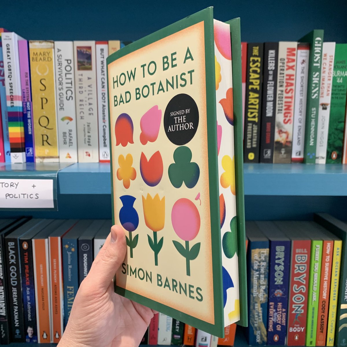 Despite the fact I keep telling myself I’ve enough to read, I’ve just bought this! How to Be a Bad Botanist is a primer in all things vegetation, and we’ve got beautiful signed editions on the website and in store right now! - Michael 🌺