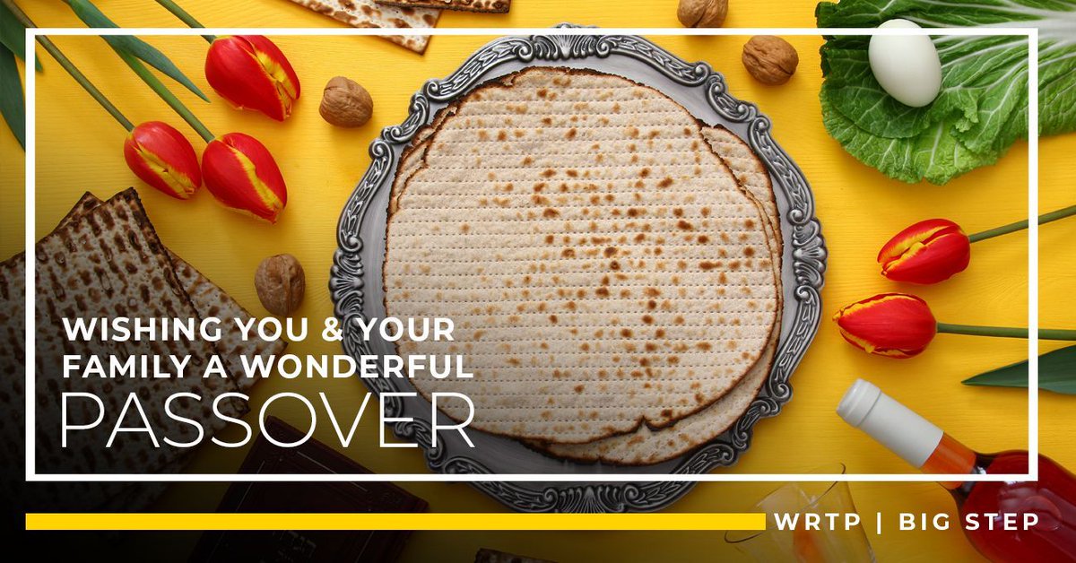 🕊 WRTP | BIG STEP wishes you a happy Passover! May this Passover bring you peace, hope, and joy as you gather with loved ones to celebrate. #Passover #Hope #Peace