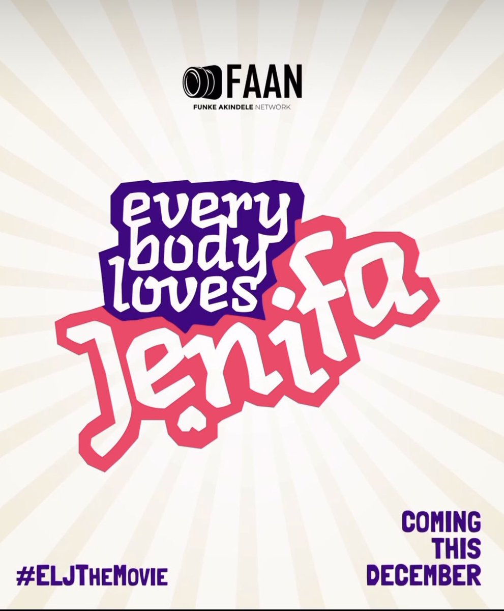 Funke Akindele will return to cinemas this December with Everybody Loves Jenifa.

#ELJTheMovie will be her third feature film Instalment of the Jenifa franchise. Following Jenifa (2008) and The Return of Jenifa (2011).

More details to follow.
